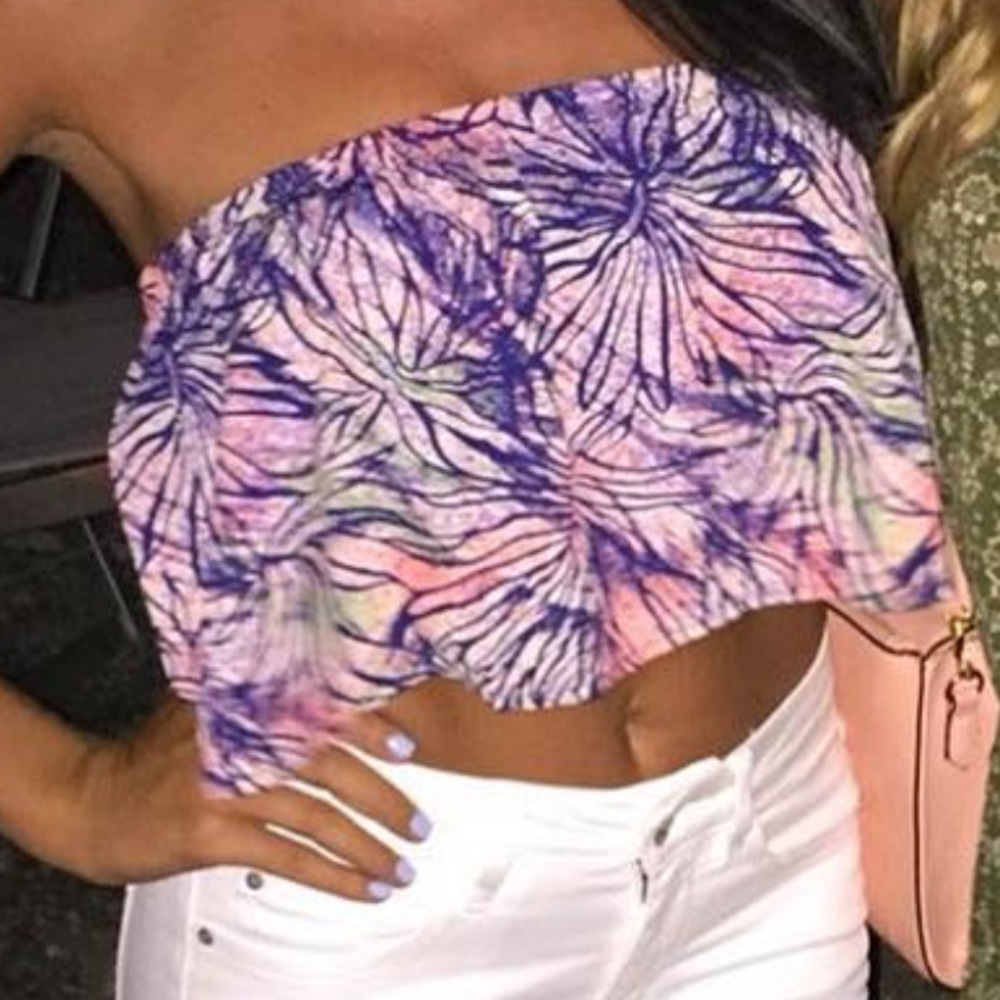 Strapless Crop Top